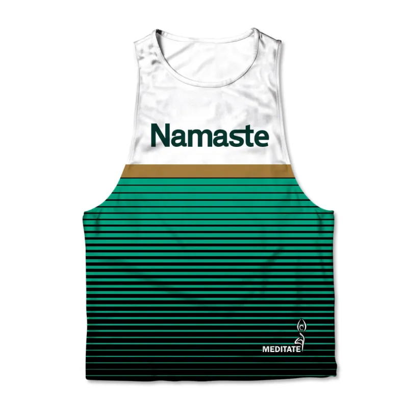 Printed Muscle Tank - Namaste made by Flex Living