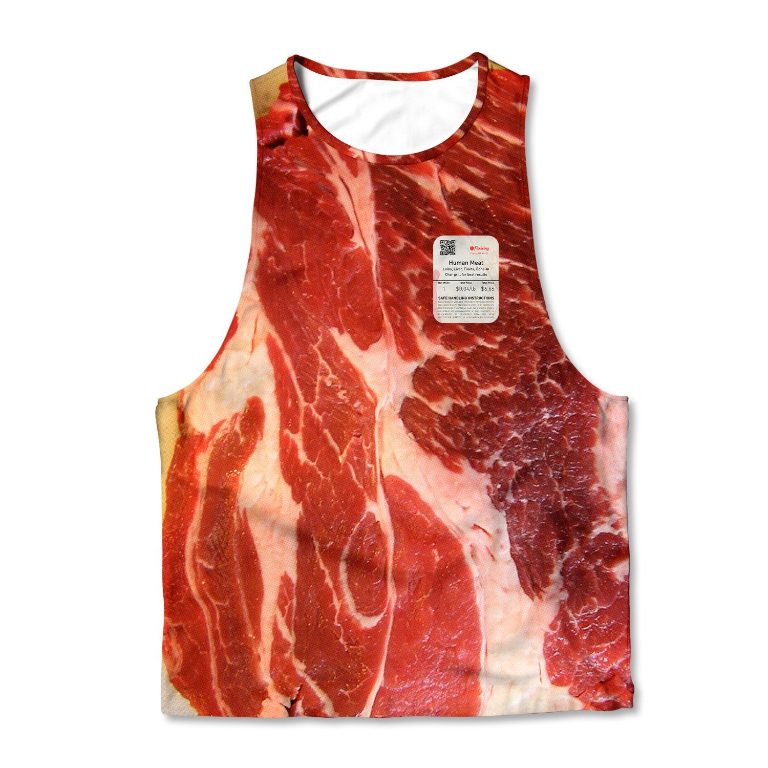 Printed Muscle Tank - Meat sold by Flex Living