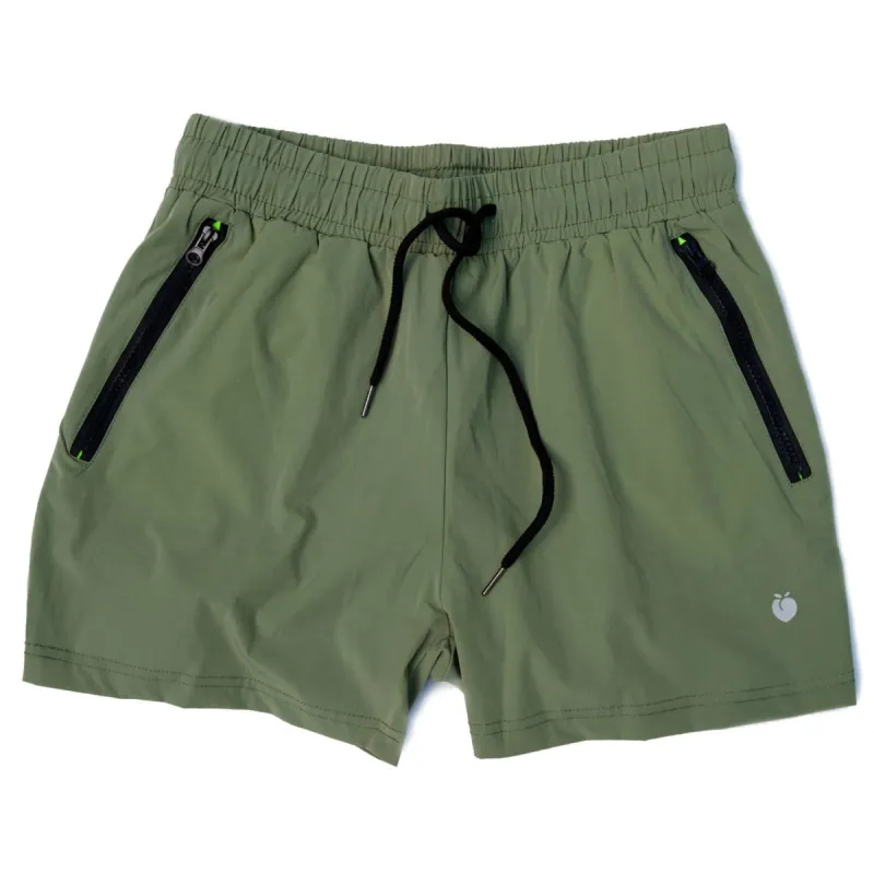 Men's Olive Active Shorts sold by Flex Living