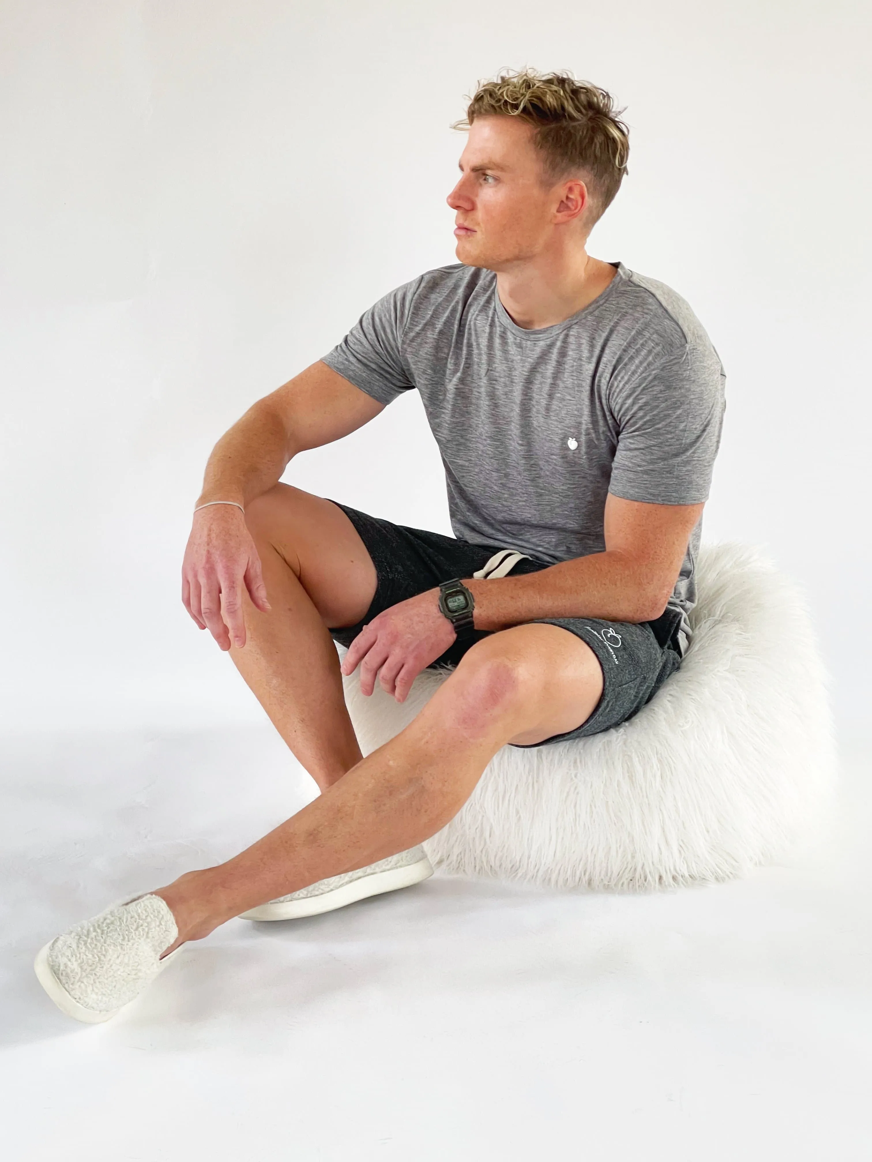 Men's EVERYDAY Basic Tee - Heather Gray sold by Flex Living product image thumbnail 2