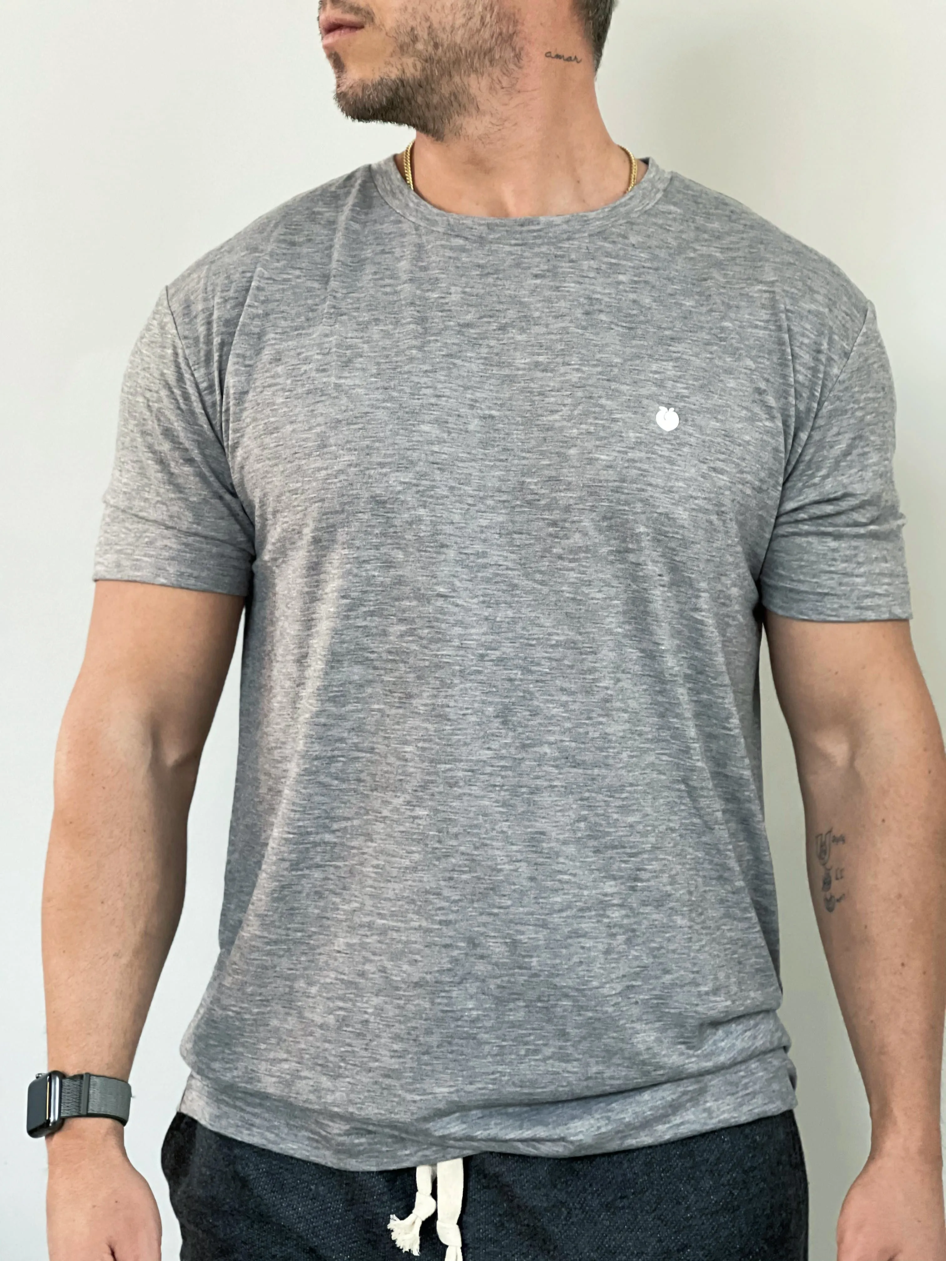 Men's EVERYDAY Basic Tee - Heather Gray sold by Flex Living product image thumbnail 4