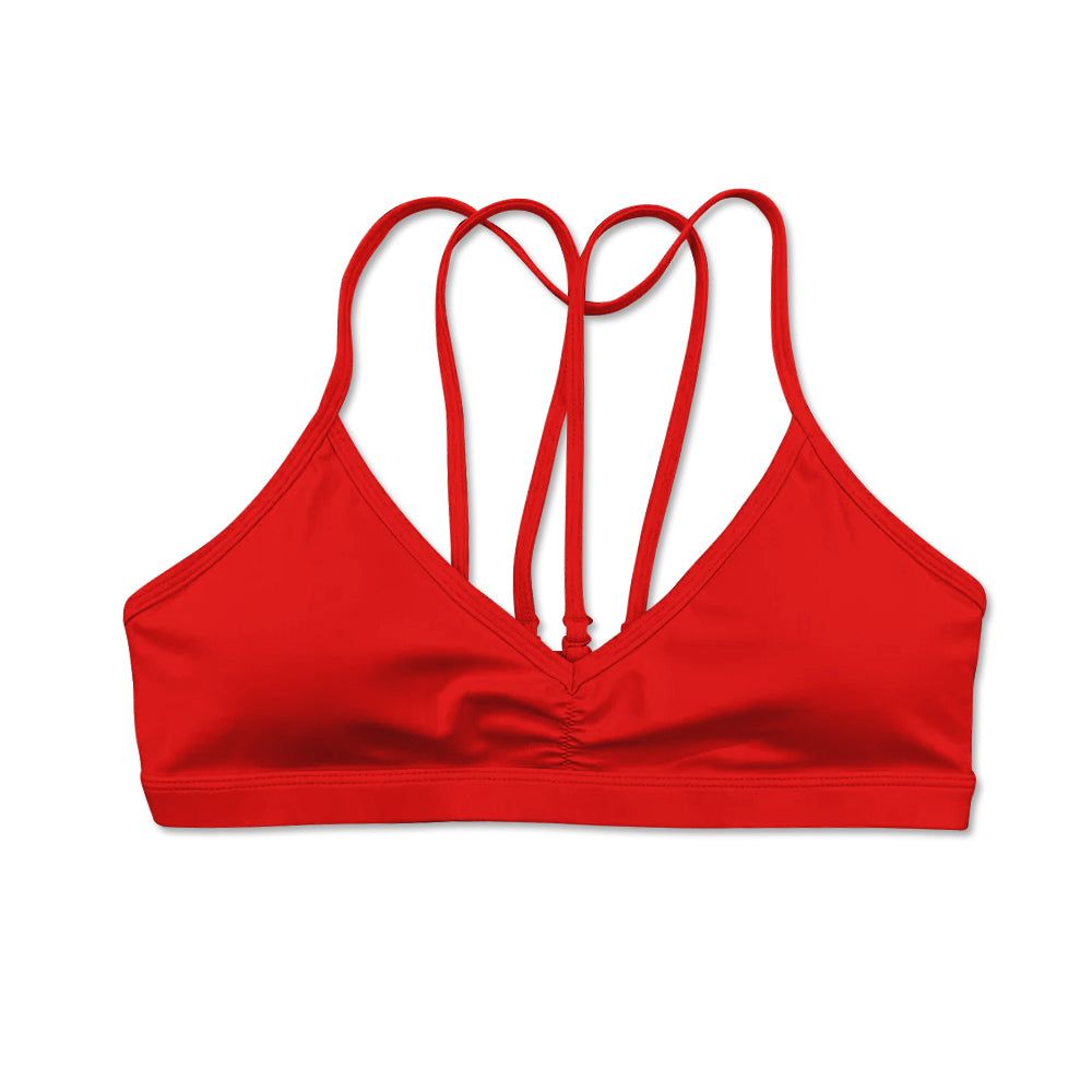 Halter V-Neck Bra - Red sold by Flex Living
