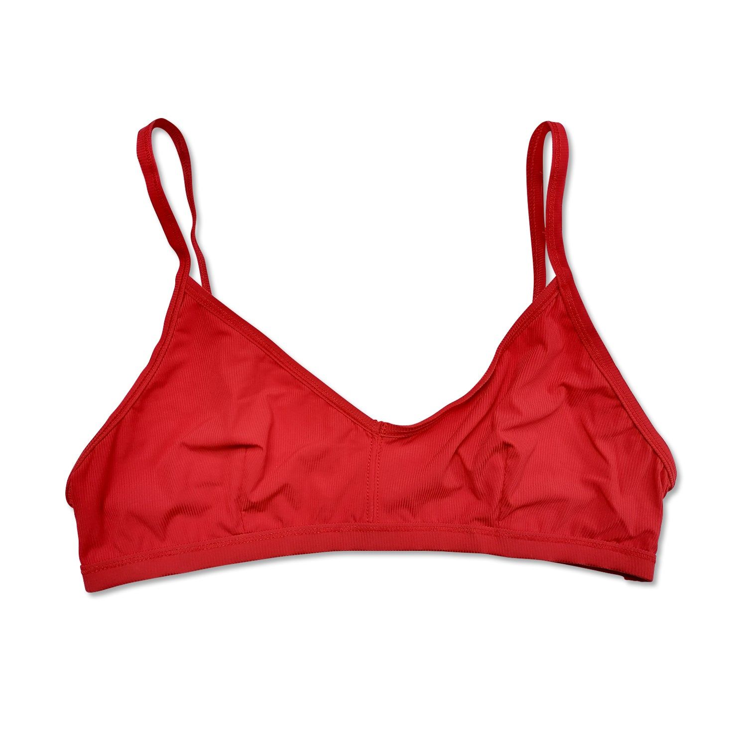 Sweetheart Ribbed Bra - Red (75% OFF!) sold by Flex Living product image thumbnail 2