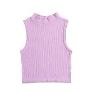 Knit Ribbed Crop Tank Top - Pink sold by Flex Living