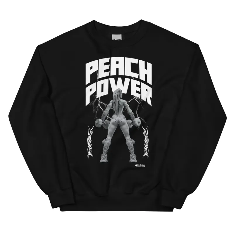 Peach Power Unisex Sweatshirt made by Flex Living