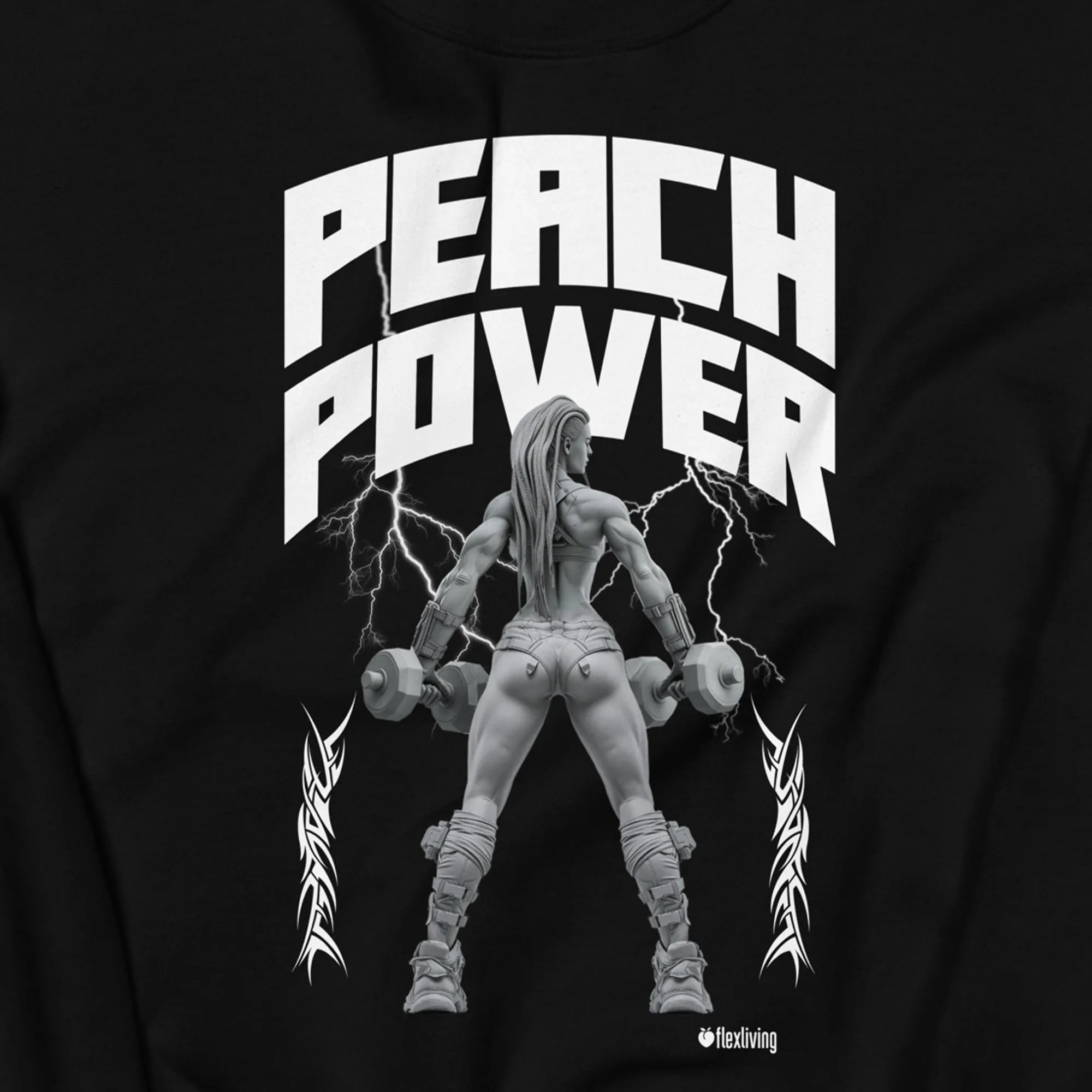 Peach Power Unisex Sweatshirt sold by Flex Living product image thumbnail 2