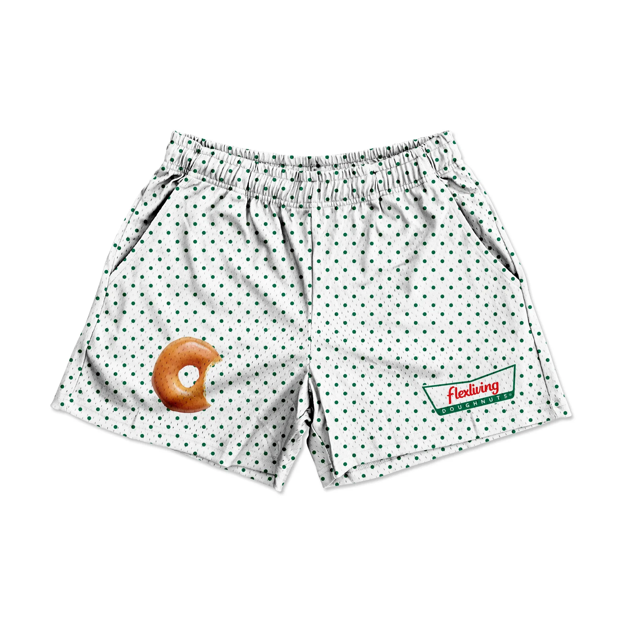 Mesh Flex Shorts 5" - Krispy Doughnut sold by Flex Living