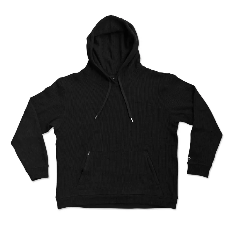 Waffle Tech Hoodie - Black sold by Flex Living