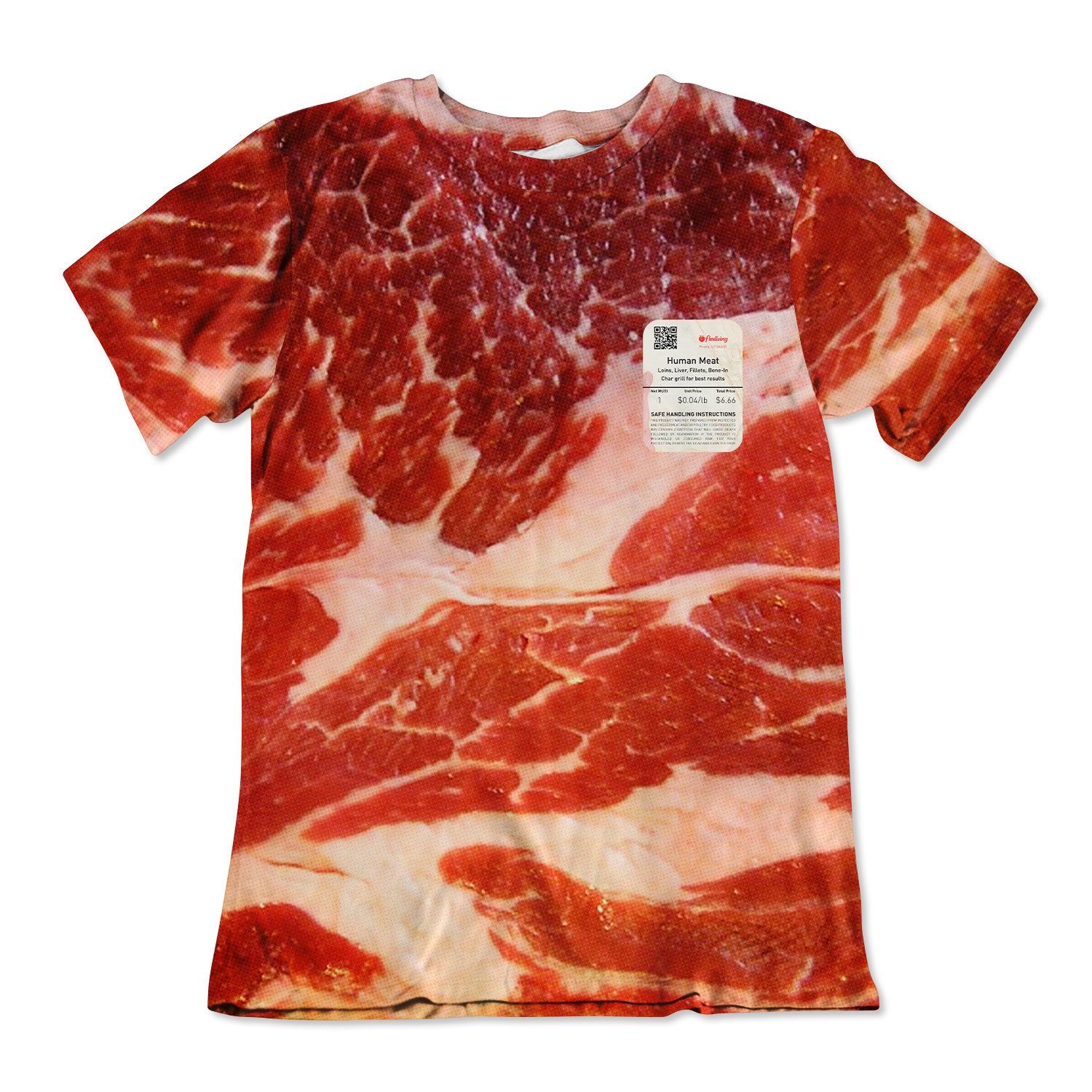 Unisex Cotton Tee - Human Meat sold by Flex Living