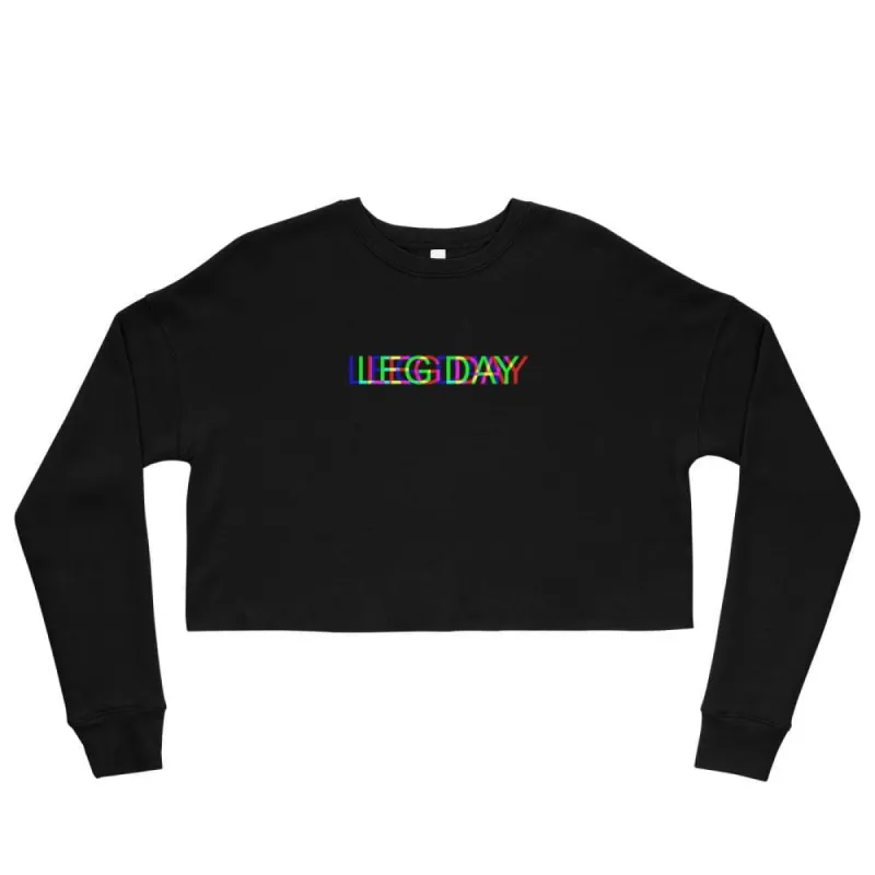 LEG DAY Crop Sweatshirt sold by Flex Living