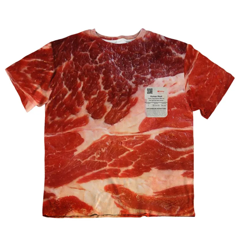 Unisex Oversized Tee - Human Meat sold by Flex Living