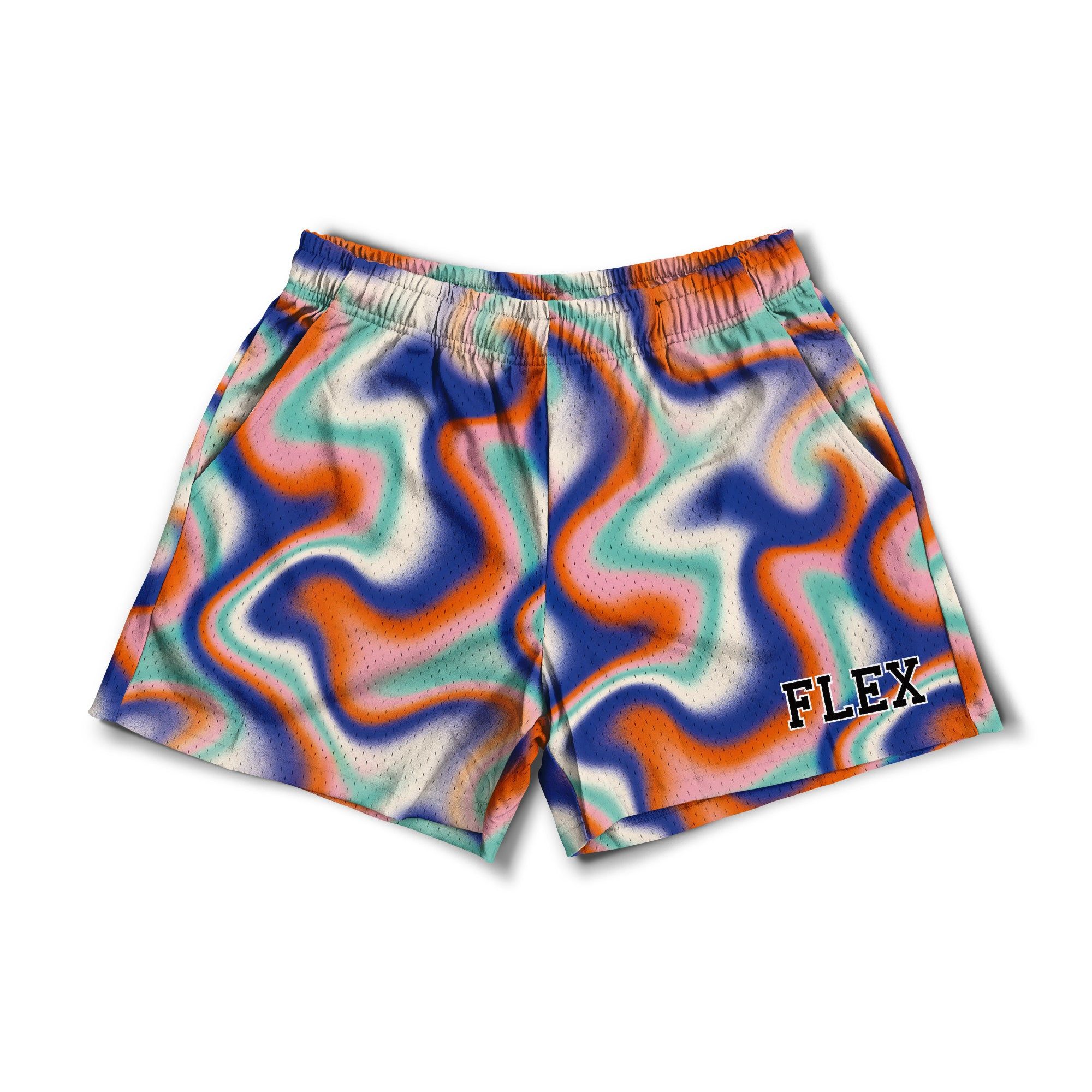 Mesh Flex Shorts 5" - Groovy Retro sold by Flex Living