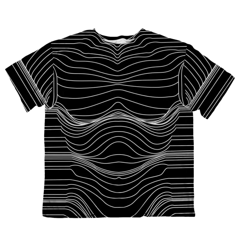 Unisex Oversized Tee - Topography Body Map sold by Flex Living