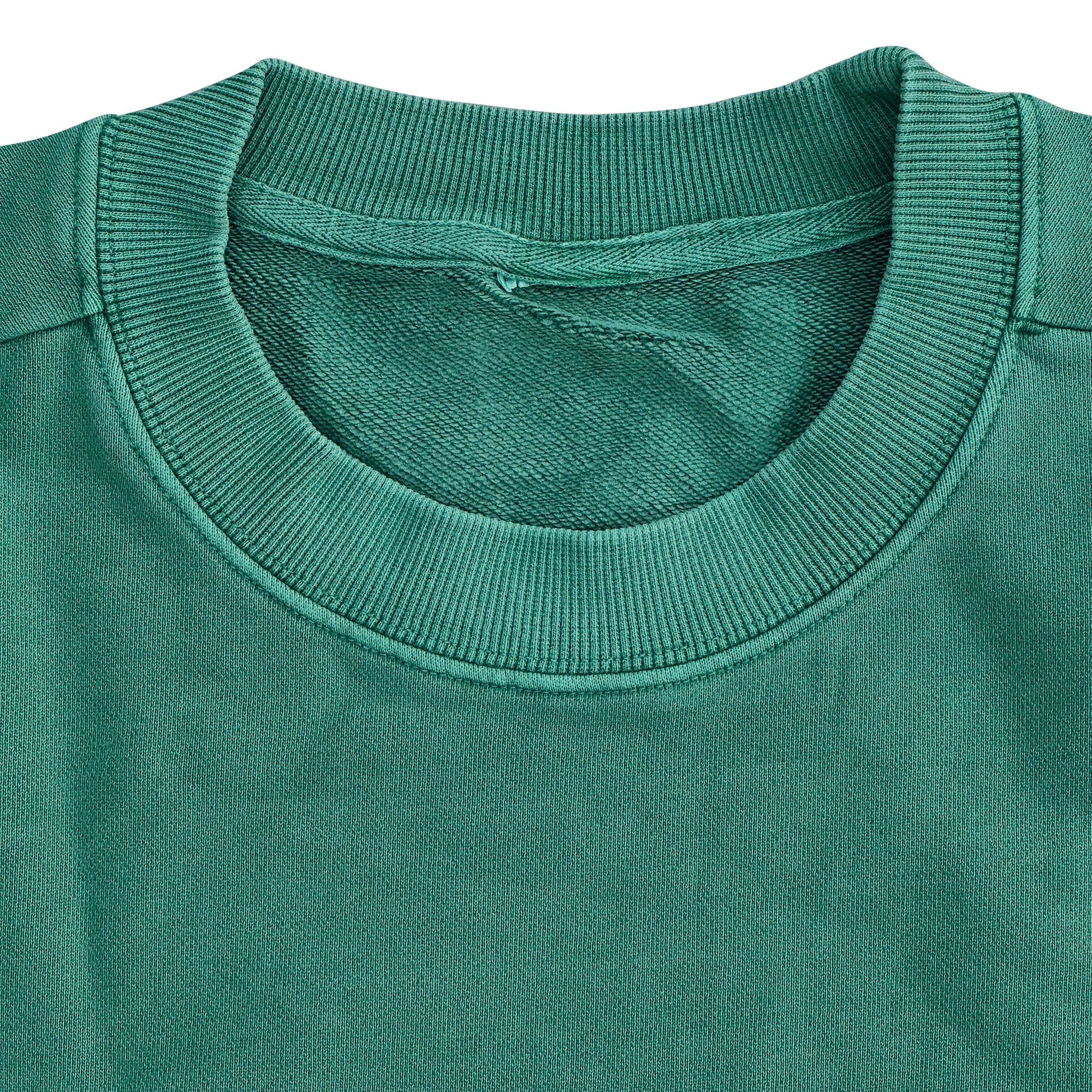 Retro Washed Terry Crewneck - Green sold by Flex Living product image thumbnail 2