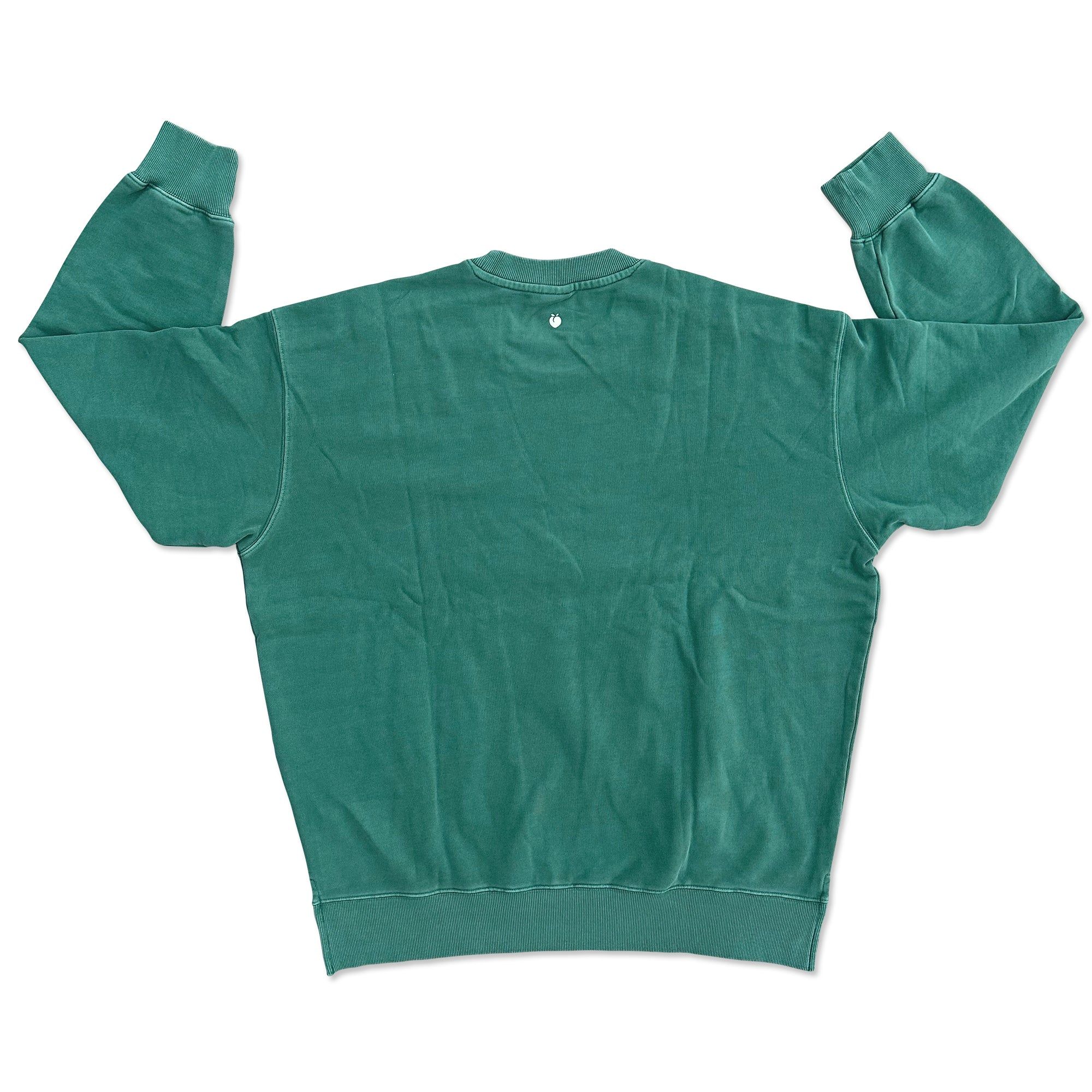 Retro Washed Terry Crewneck - Green sold by Flex Living product image thumbnail 3