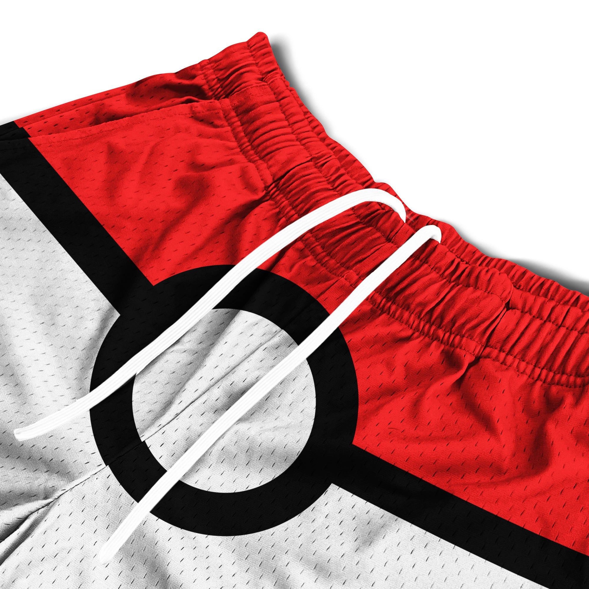Mesh Flex Shorts 5" - Pokeball Parody sold by Flex Living product image thumbnail 3