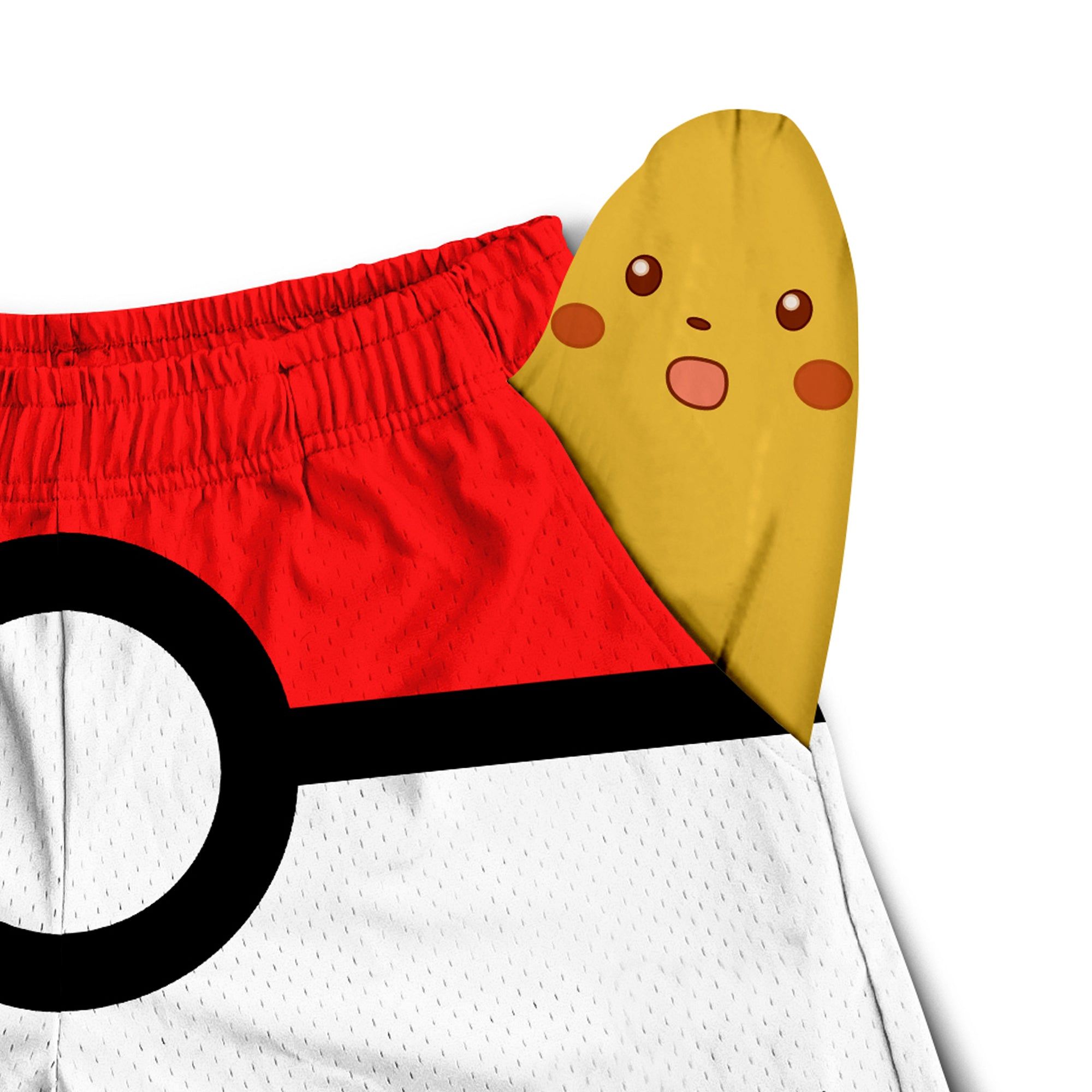 Mesh Flex Shorts 5" - Pokeball Parody sold by Flex Living product image thumbnail 2