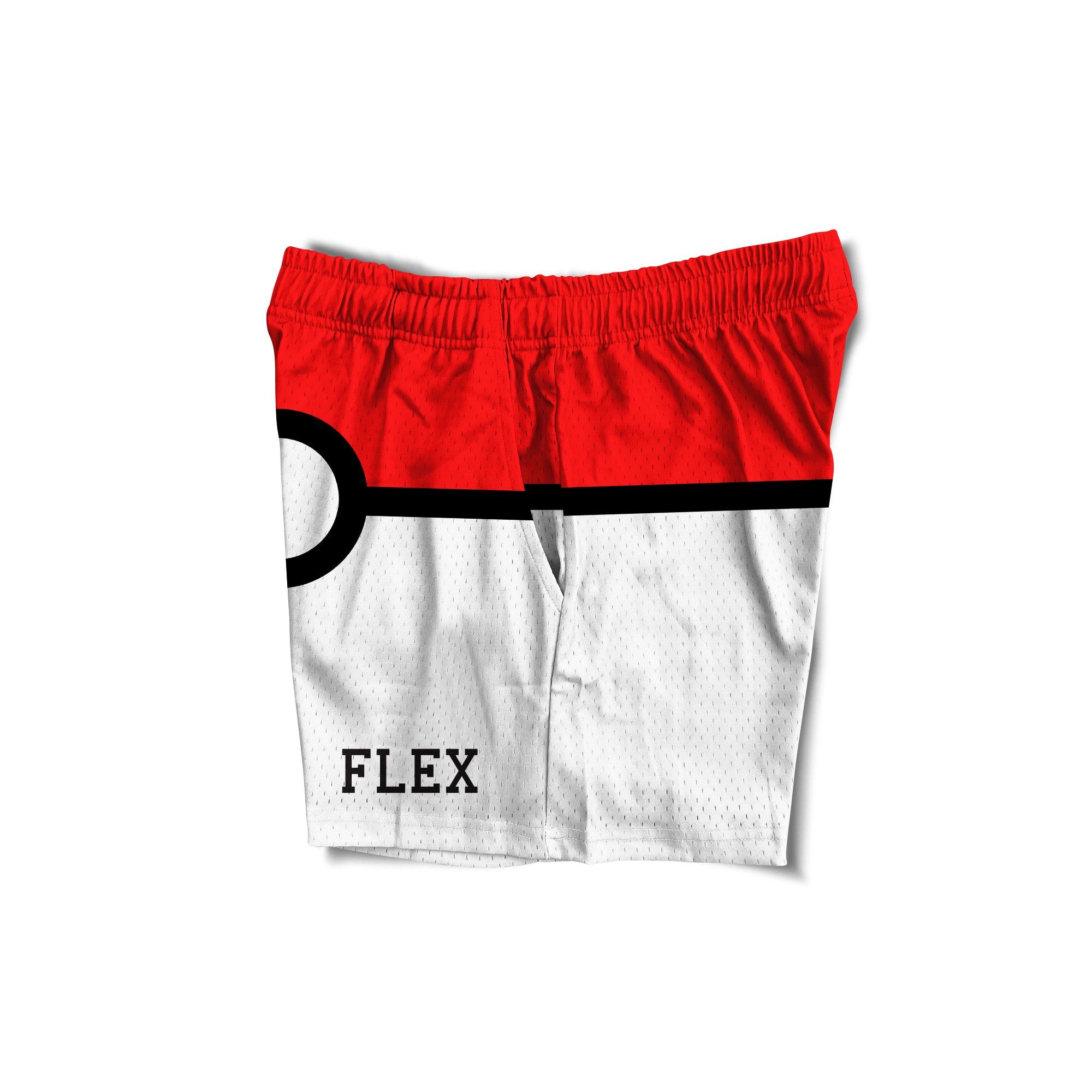 Mesh Flex Shorts 5" - Pokeball Parody sold by Flex Living product image thumbnail 5