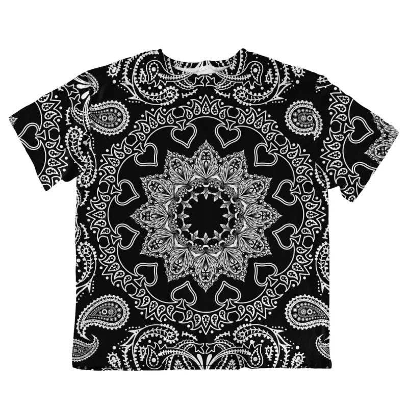 Unisex Oversized Tee - Paisley Pattern sold by Flex Living