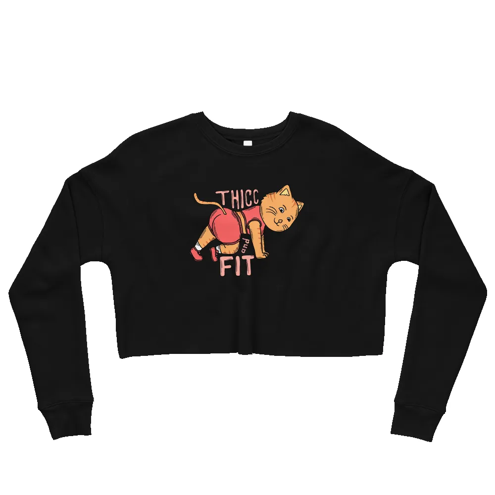 THICC AND FIT CROP SWEATSHIRT sold by Flex Living product image thumbnail 3