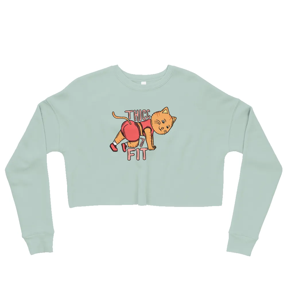 THICC AND FIT CROP SWEATSHIRT sold by Flex Living