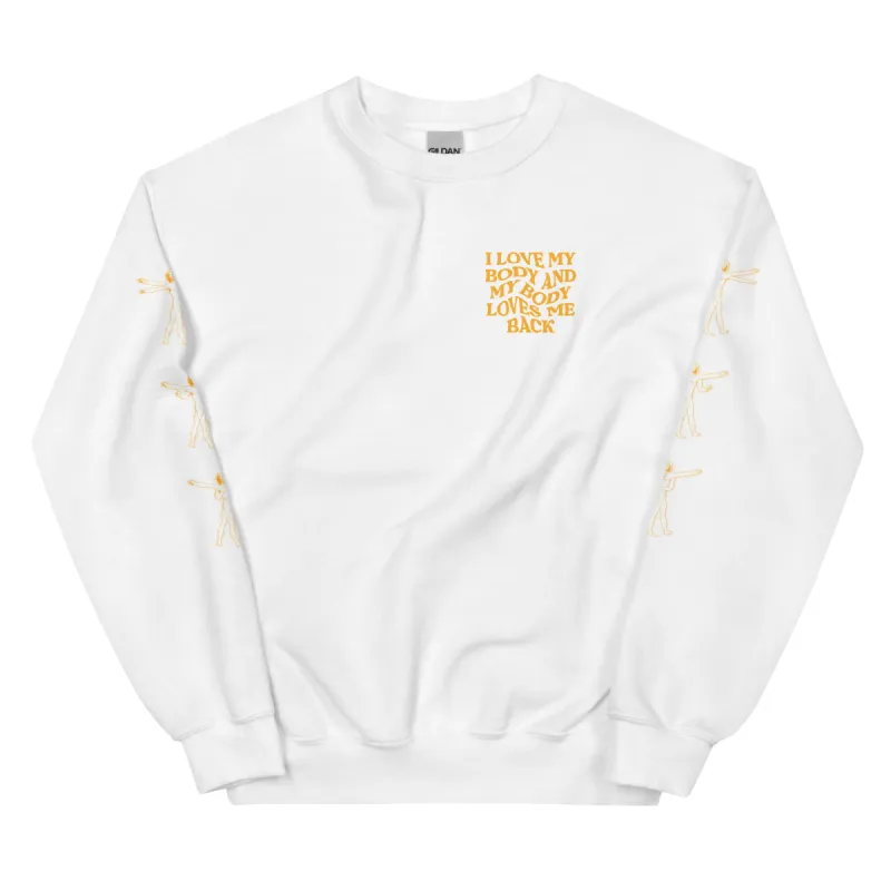 Unisex Sweatshirt - I LOVE MY BODY sold by Flex Living