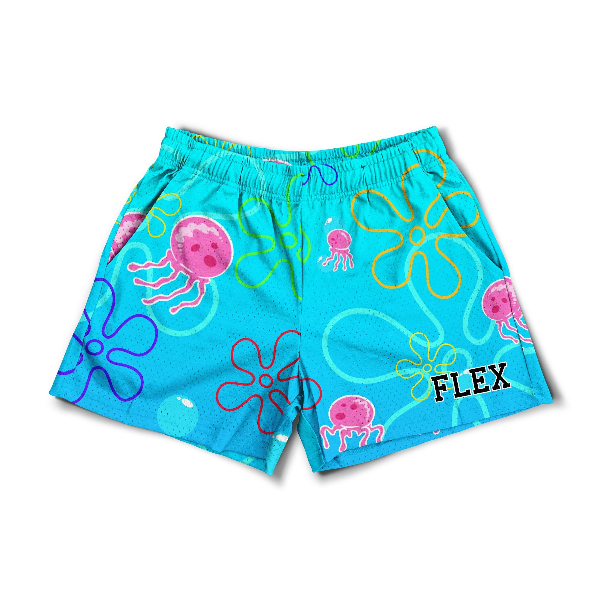 Mesh Flex Shorts 5" - Undersea Parody sold by Flex Living product image thumbnail 5