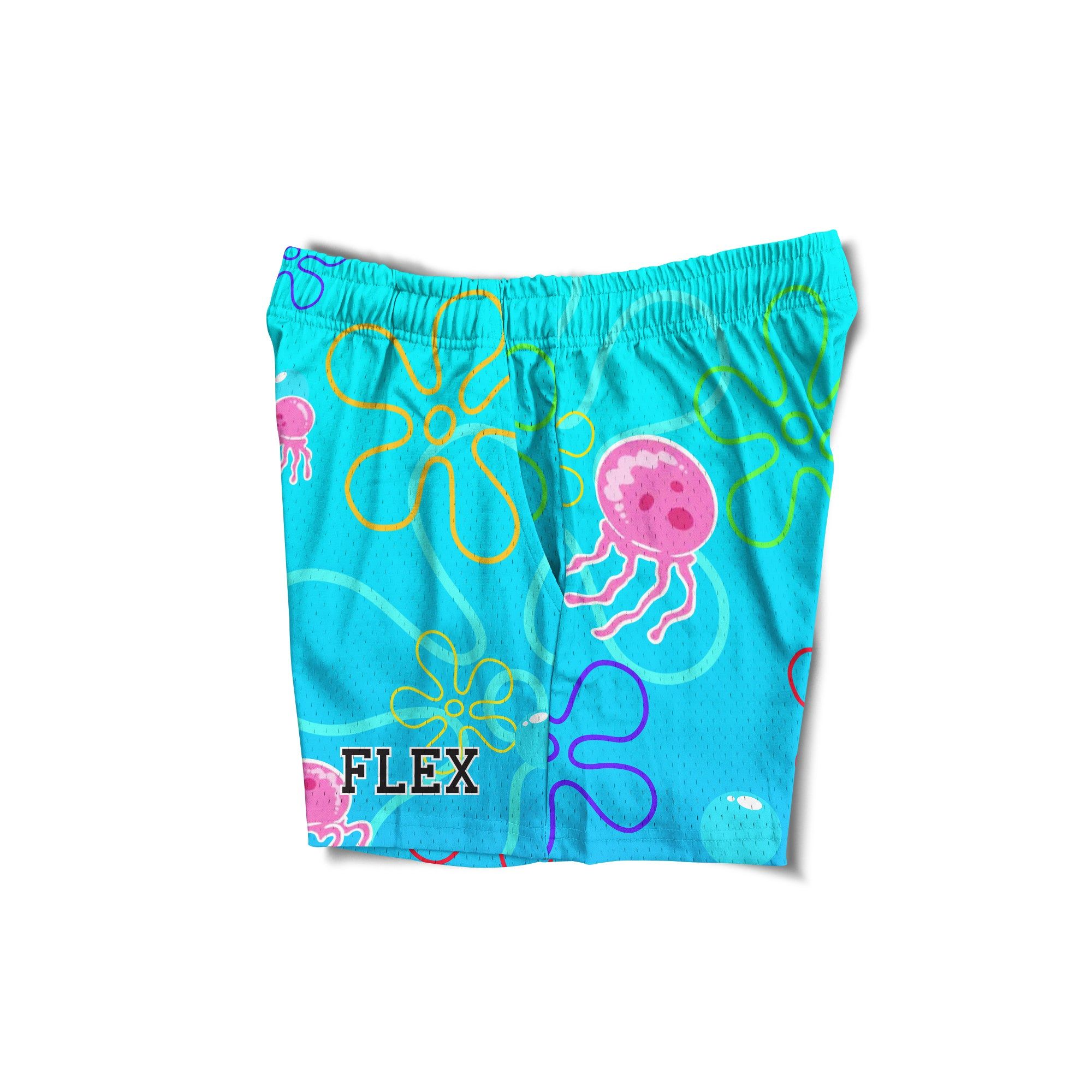 Mesh Flex Shorts 5" - Undersea Parody sold by Flex Living product image thumbnail 3