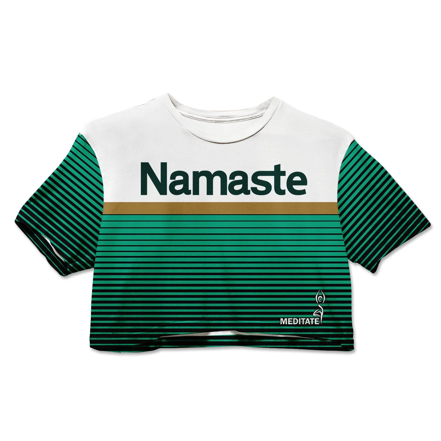 Cotton Crop Tee - Namaste sold by Flex Living