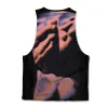 Printed Muscle Tank - Bodymap Infrared sold by Flex Living