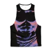 Printed Muscle Tank - Bodymap Infrared sold by Flex Living