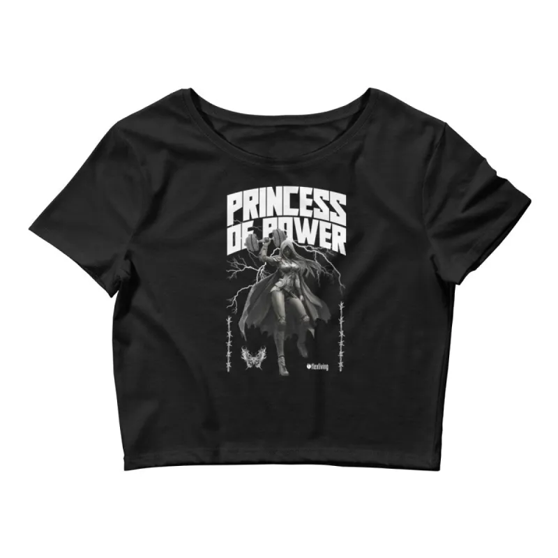 Princess Of Power Crop Tee sold by Flex Living