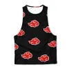 Printed Muscle Tee - Akatzuki sold by Flex Living