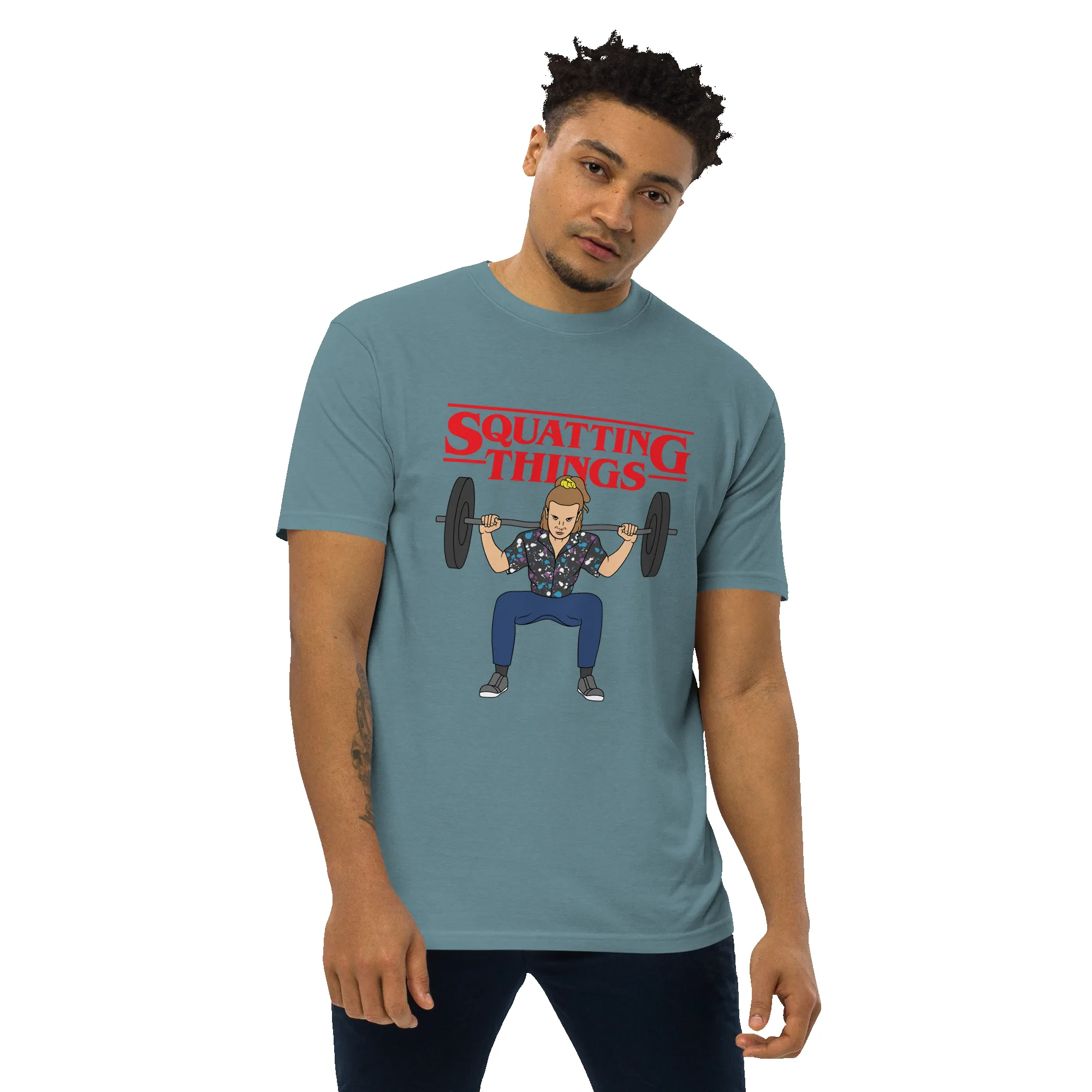 Eleven Squatting Things Premium Graphic Shirt sold by Flex Living product image thumbnail 2