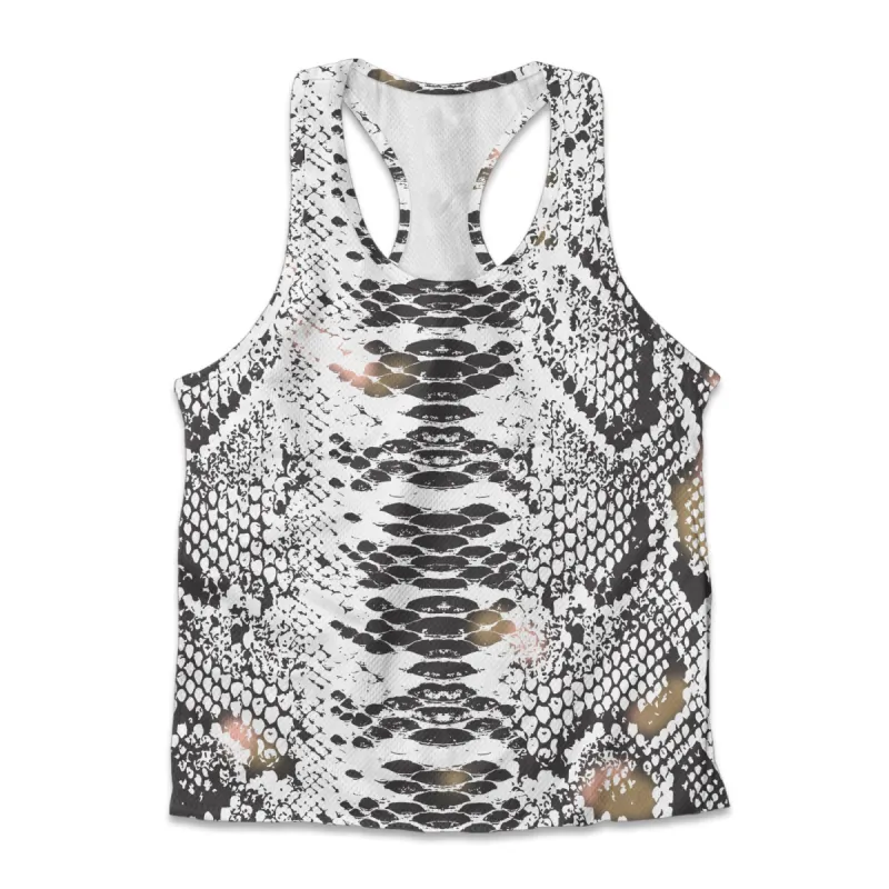 Printed Jersey Tank - Snake Skin sold by Flex Living