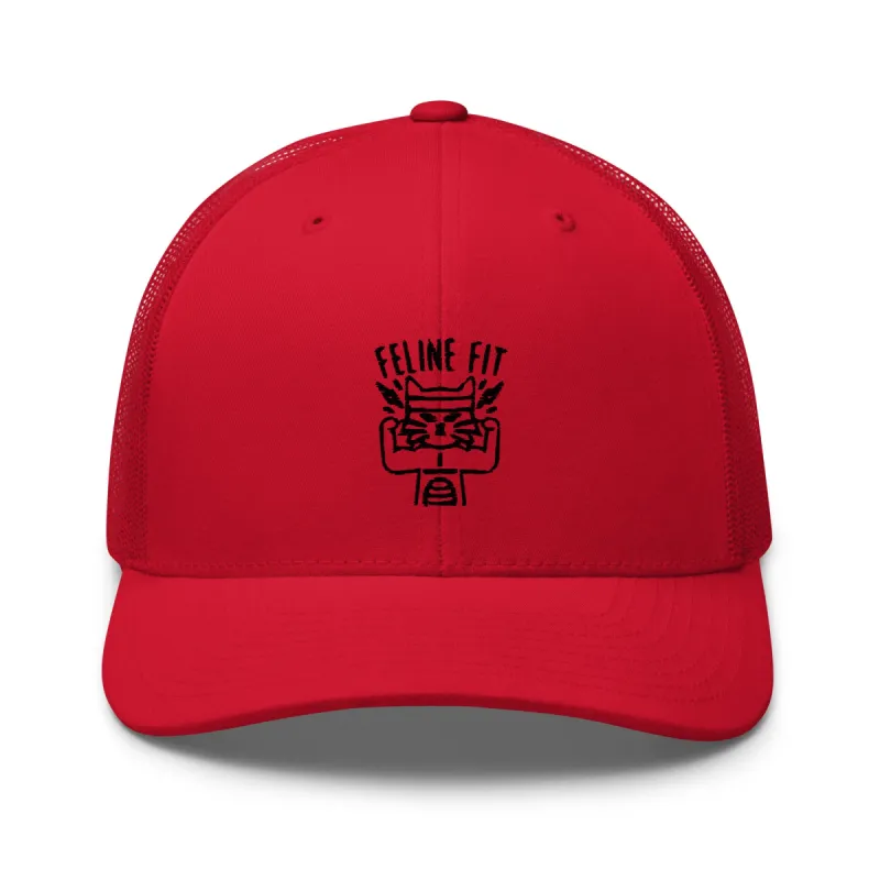 Feline  Fit Trucker Hat made by Flex Living