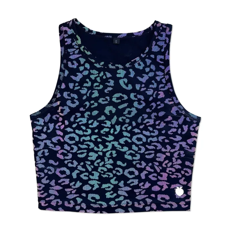 Classic Crop Top - Leopard Reflective made by Flex Living