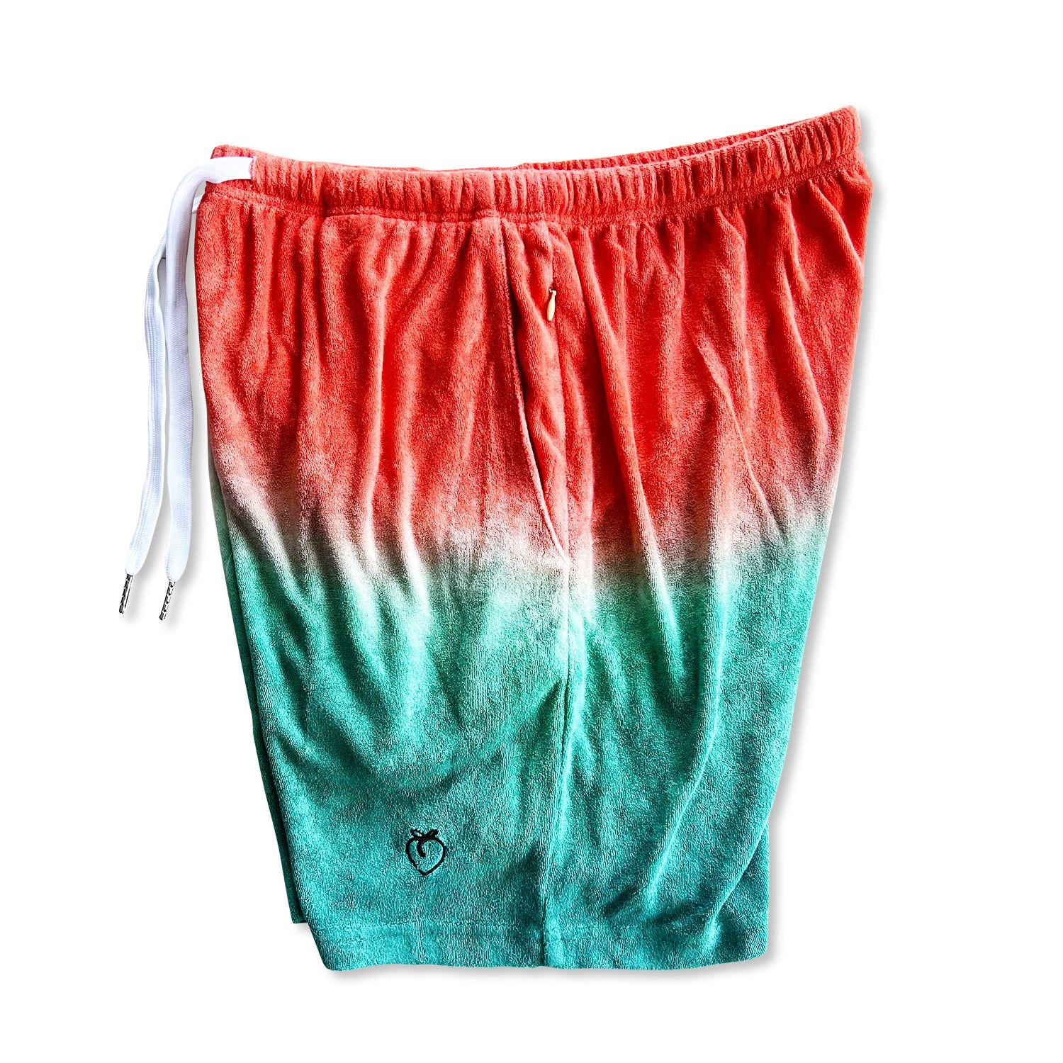 Terry Toweling Resort Shorts - Bomb Pop Dip Dye sold by Flex Living product image thumbnail 3