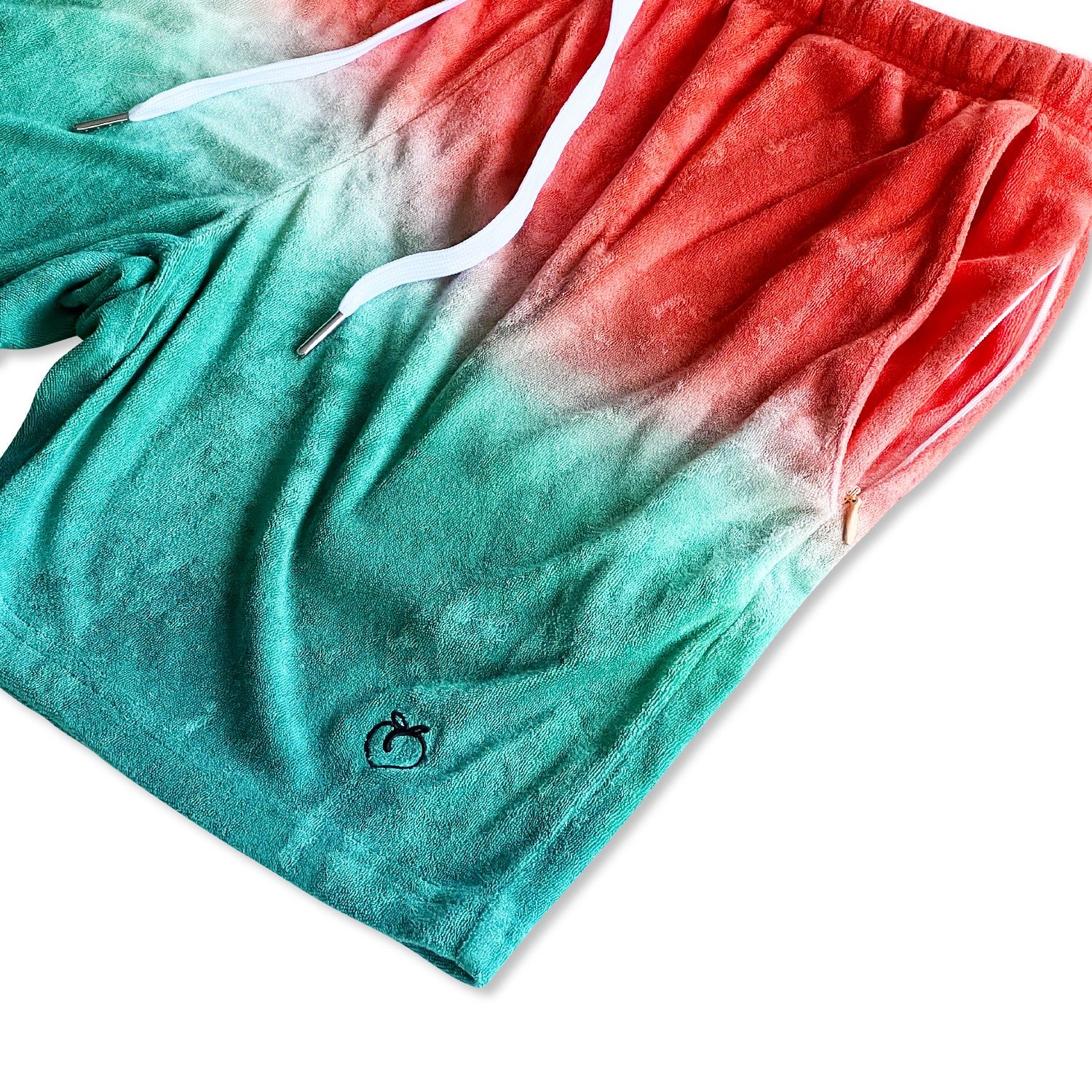 Terry Toweling Resort Shorts - Bomb Pop Dip Dye sold by Flex Living product image thumbnail 4