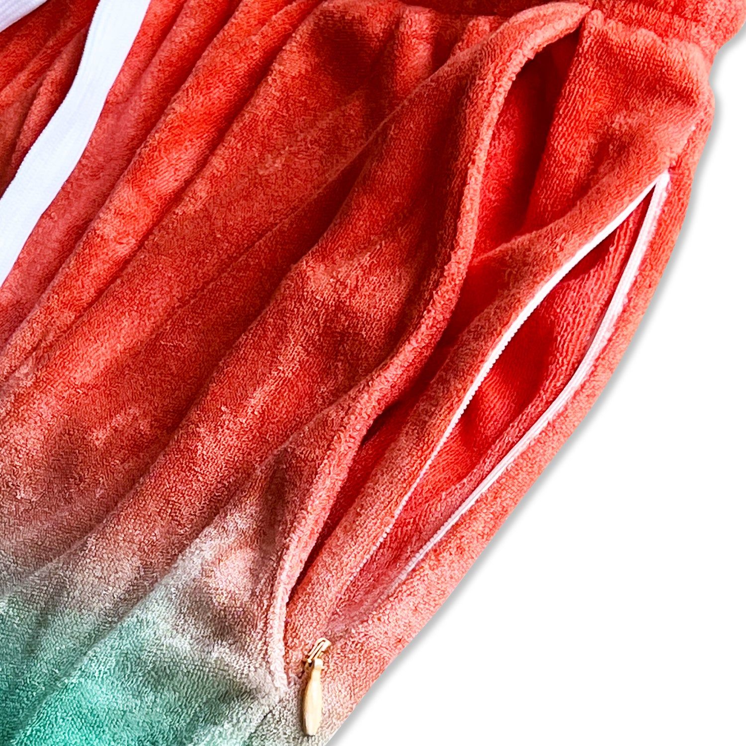 Terry Toweling Resort Shorts - Bomb Pop Dip Dye sold by Flex Living product image thumbnail 5