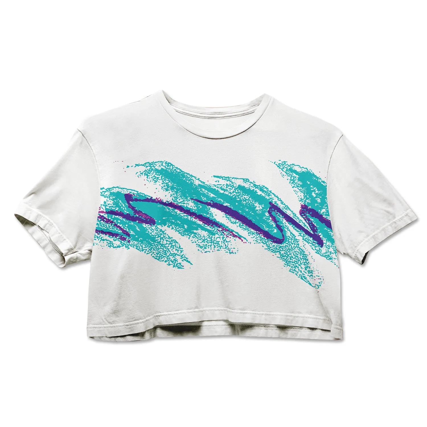 Cotton Crop Tee - 90's Swoosh sold by Flex Living