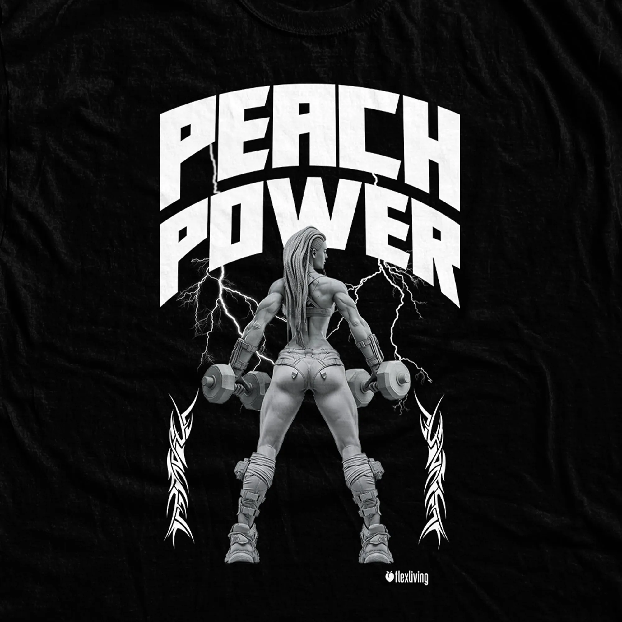 Peach Power Premium Tee sold by Flex Living product image thumbnail 2