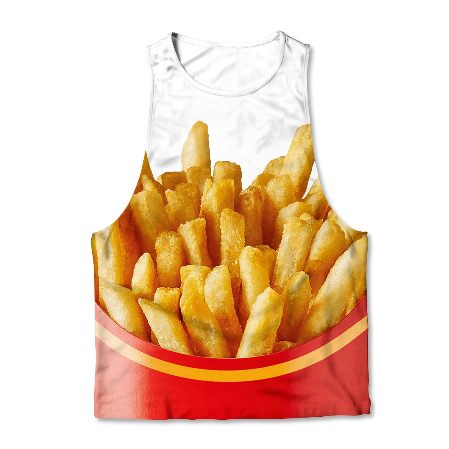 Printed Muscle Tank - Fries sold by Flex Living