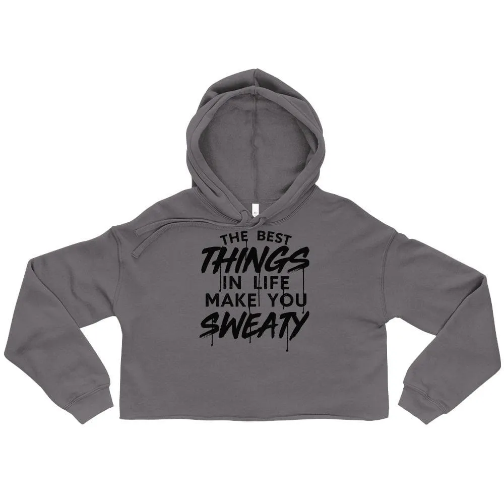 The Best Things In Life Make You Sweaty Crop Hoodie sold by Flex Living product image thumbnail 3