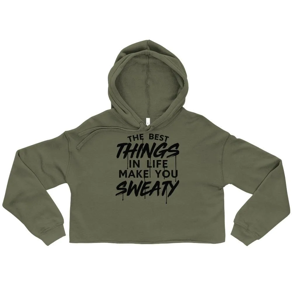 The Best Things In Life Make You Sweaty Crop Hoodie sold by Flex Living product image thumbnail 2