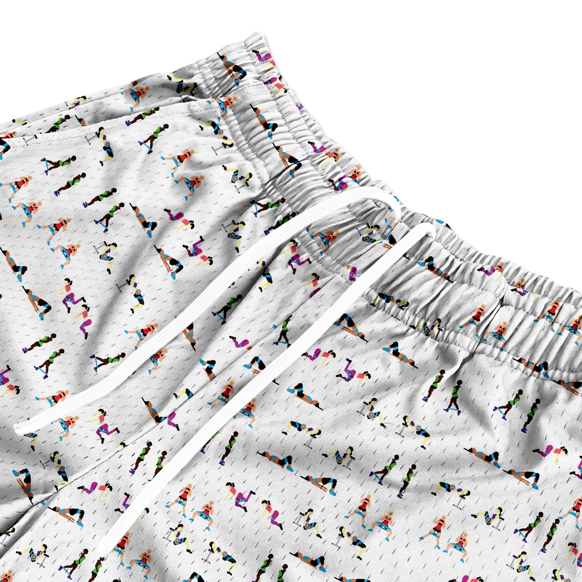 Mesh Flex Shorts 5" - 8bit Hip Thrust sold by Flex Living product image thumbnail 2