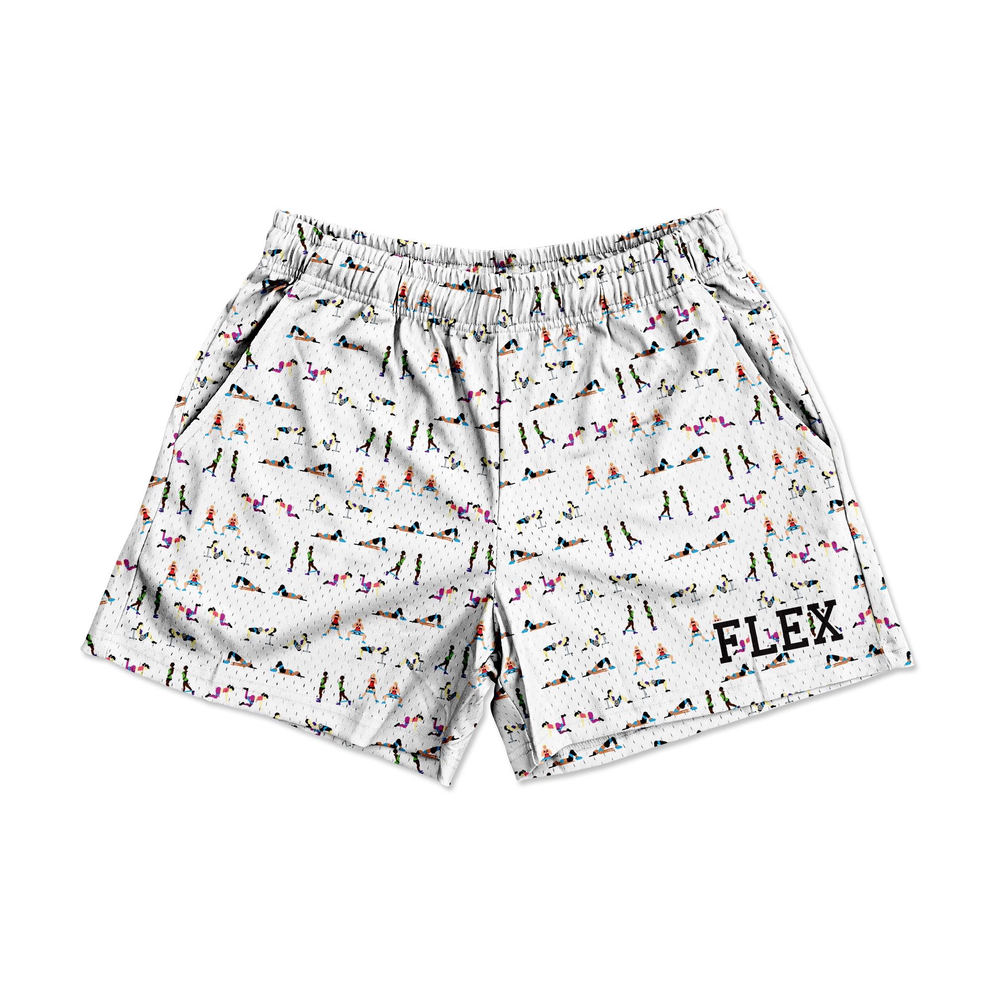 Mesh Flex Shorts 5" - 8bit Hip Thrust sold by Flex Living