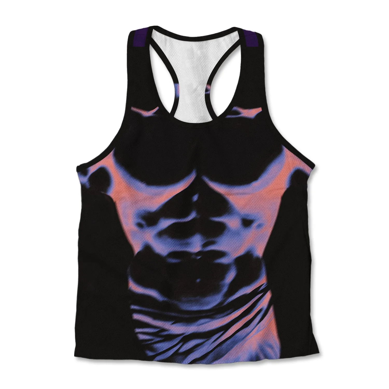 Printed Jersey Tank - Body Map Infrared sold by Flex Living