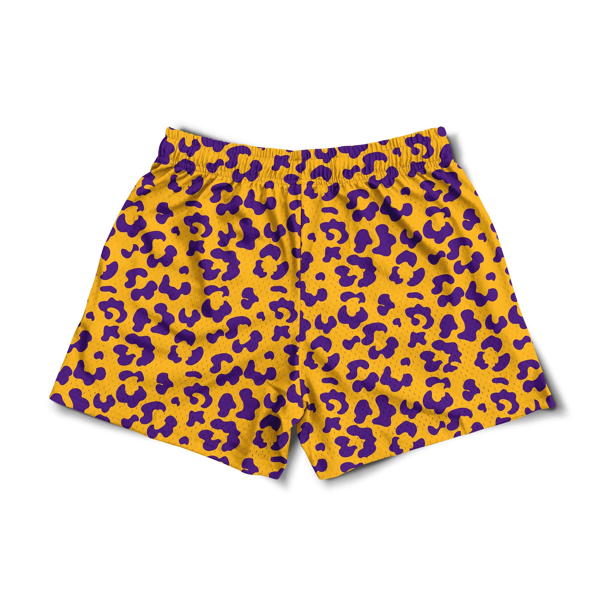Mesh Flex Shorts 5" - Purple and Gold Leopard sold by Flex Living product image thumbnail 3