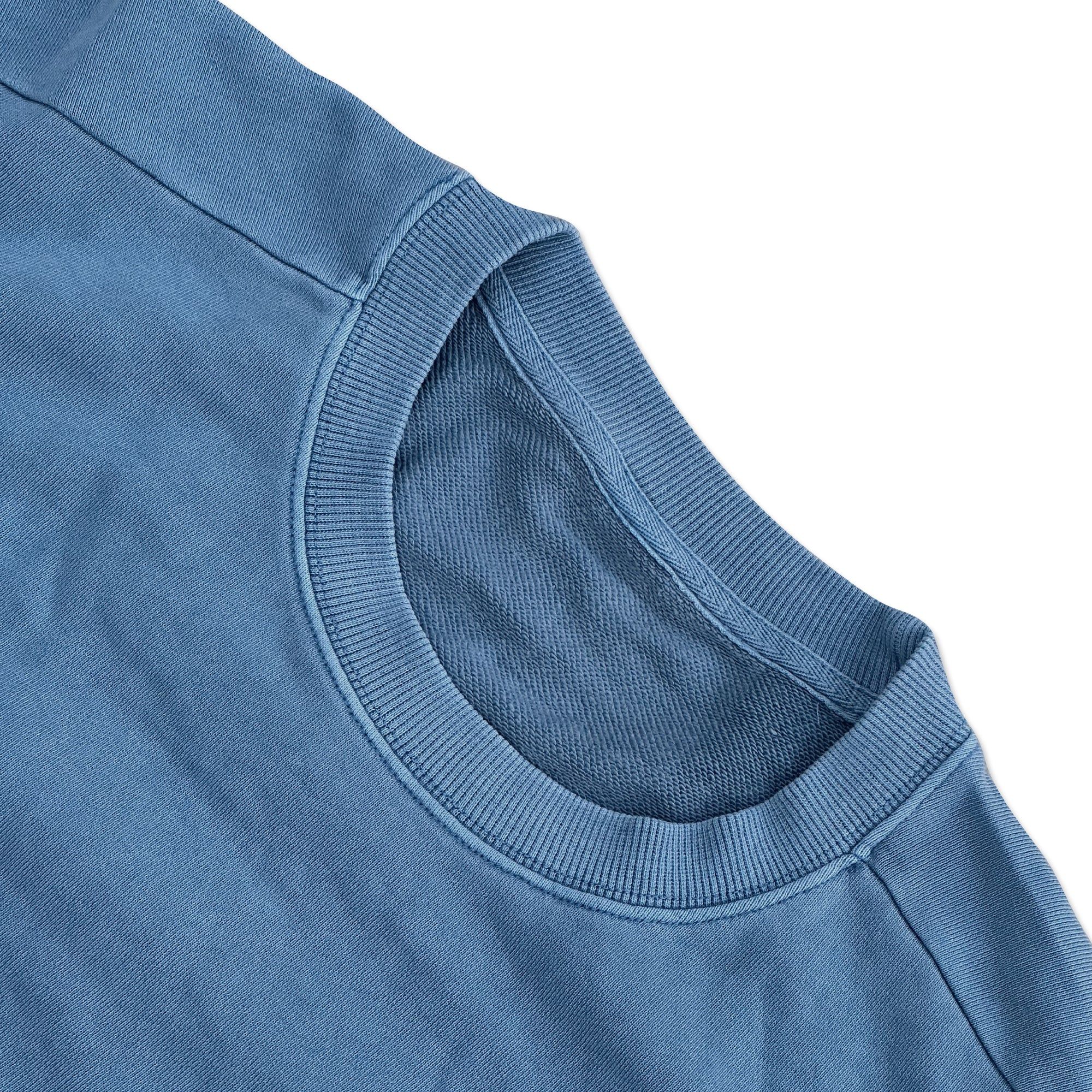 Retro Washed Terry Crewneck - Blue sold by Flex Living product image thumbnail 2